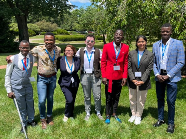 Harunah (on extreme left) with his colleagues during a deliberative democracy exchange (DDEX) workshop organized by the Kettering Foundation in Dayton, Ohio, United Stated.